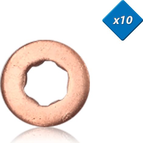 Joint cuivre injecteur - 7,6x14,9 - 308, Freelander, x10 - (198194) - 3RG