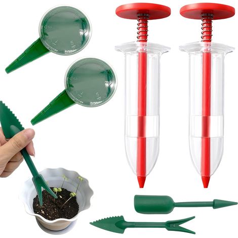 6 Pièces Épandeur de Plantes, Outil de Jardinage pour Semoirs, Distributeur de Semences, Jardinière de Jardin à Main, pour Petits Outils à Main de Jardin pour Semer, Arroser (1/5)