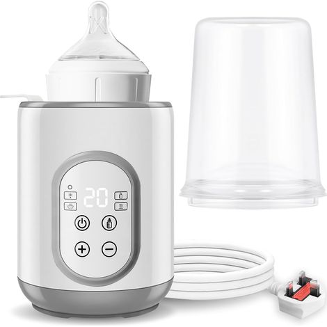 Baby bottle warmer, intelligent temperature control and automatic shut-off, fast warmer and defroster for baby food, precise temperature control for a warmer feel