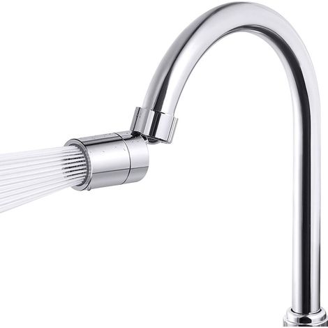 Verstellbarer Weitwinkel-Schwenk-Wasserhahn-Luftsprudler, Zubehör für Bad- und Küchenarmaturen, 2 Modi (1/5)