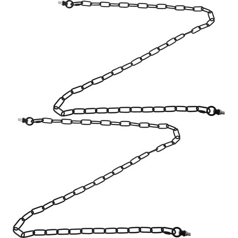 2 Ensembles De Chaînes De Jardin pour Pont Garde-Corps Accroche-Tableaux Plantes Suspendues Balançoire Chaîne Métallique Mangeoire À Oiseaux Guirlande Lumineuse (1/5)