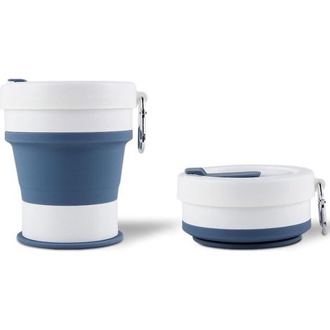 Tazza pieghevole, tazza da caffè pieghevole, tazza da viaggio pieghevole, tazza da viaggio da campeggio, tazza in silicone pieghevole, tazza in silicone portatile, pieghevole (1/4)