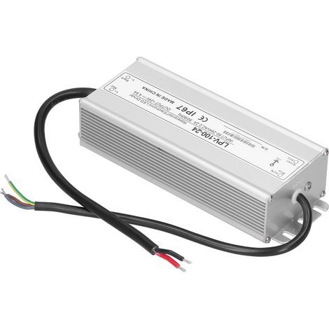 Alimentation étanche 100 W 24 V CC pour ruban LED, pilote LED étanche LPV-100-24 (1/5)