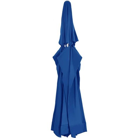 vidaXL Tissu de remplacement pour parasol d'extérieur Bleu azuré 610cm (1/5)