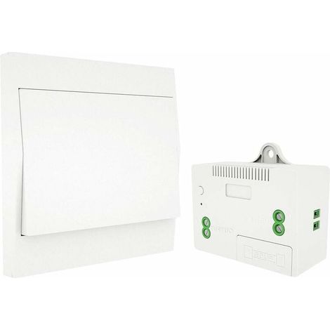RF433 Interrupteur sans Fil, sans Pile, télécommande Murale, Interrupteur Mural, Auto-alimenté, sans câblage, émetteur pour Panneau Mural (kit à 1 Voie)-LIAIKI (1/5)