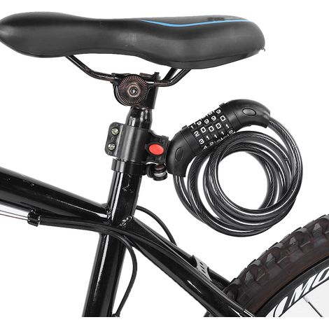 Câble antivol codé pour vélo électrique et VTT, serrure à combinaison portable et fixe (1/5)
