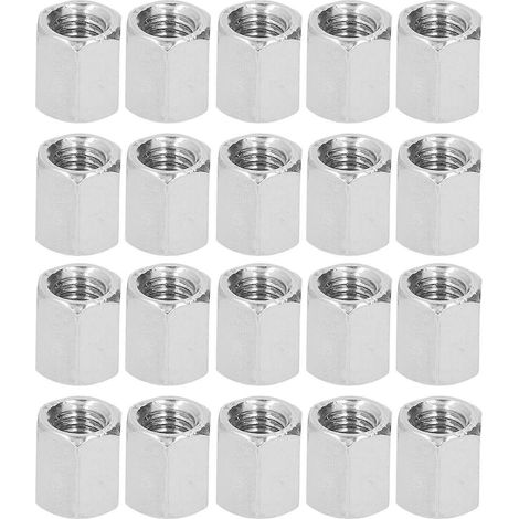 20 écrous de raccordement hexagonaux M8x1,25 12 L14mm, connecteurs de tige filetée en acier inoxydable 304 (1/5)