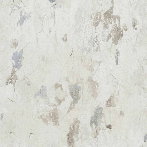 BRICOFLOR Papier peint Beige / Crème - Papier peint Béton - 10,05 x 0,53 m (1/5)