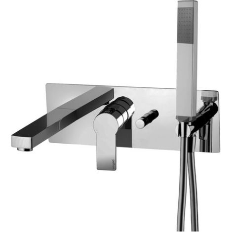 Miscelatore ad incasso per vasca Nero Opaco Paffoni serie Tango TA001NO  Ottone - Nero opaco