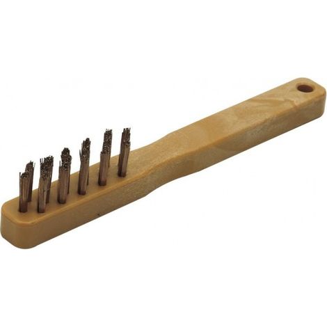 Brosse à bougie (20 cm) – 3 rangs – fil acier Ø 0,22 mm – MOB