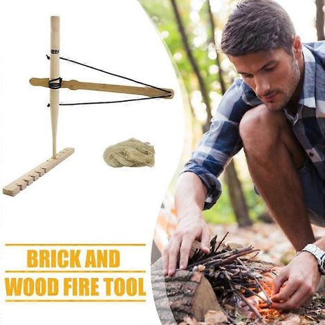 Perforatrice à arc portable, outils de pyromane à friction, équipement de survie, de camping et de sauvetage, accessoires d'entraînement supplémentaires (1/5)