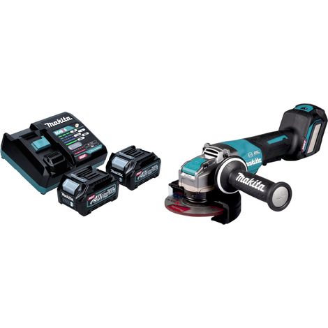 Makita GA 044 GD201 Amoladora angular sin cable 40 V máx. 125 mm X-LOCK Brushless + 2x batería recargable 2,5 Ah + cargador (1/5)