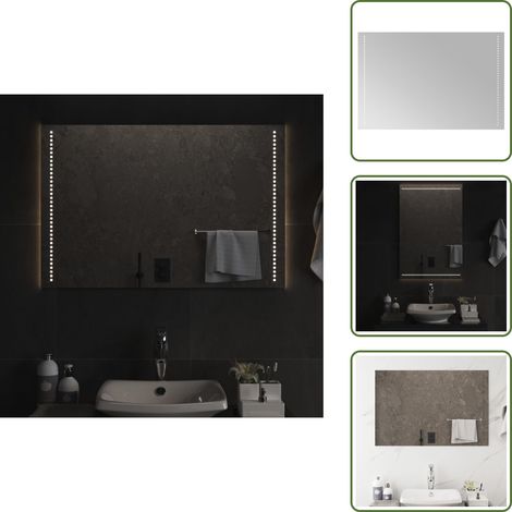 Espejo de baño con USB - vidaXL Espejo de baño con LED 60x90 cm -