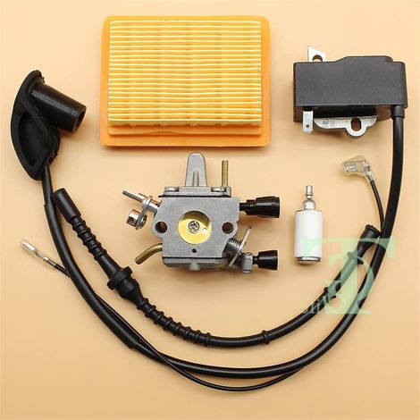 Stihl Fs120 FS200 FS020 FS202 FS202 FS250 Fs300 Tondeuse Carburetor Ignition Coil Kit 4134 120 0653, 4134 120 0603, 4134 400 1301, 4134 141 0300, 41303506200 (1/5)