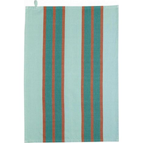 Torchon de cuisine recyclé coloris vert d'eau essuie-vaisselle 50 x 70 cm - PANGIVO