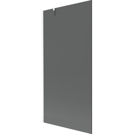 Mexen Next paratia per vasca da bagno a 1 anta 90 x 150 cm, grafite, bianco - 895-090-000-00-40-20