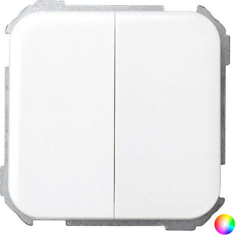 Interrupteur double ivoire Simon 31397-31