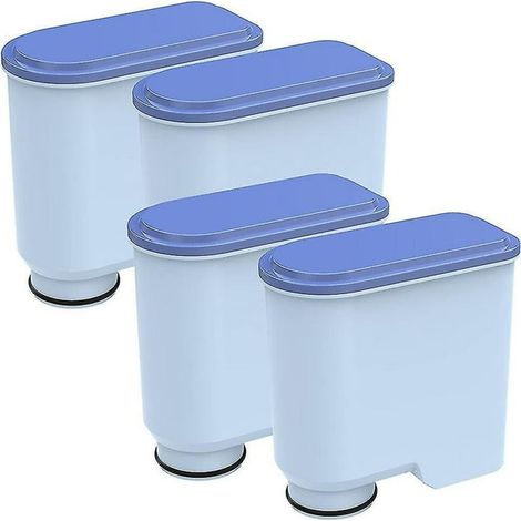 Filtre à eau pour machine à café CA6903, lot de 4 cartouches Aqua Clean, compatible avec cafetières, remplacement purificateur, 4 pièces, blanc (1/5)