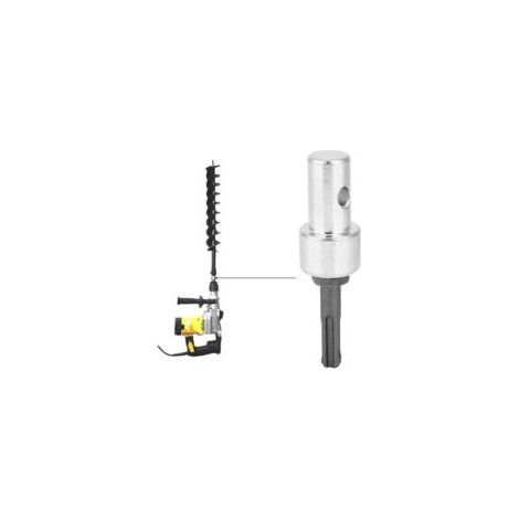 Excellent adaptateur de tarière de terre, tarière professionnelle, adaptateur de maçonnerie en métal pour SDS Plus Perceuse Visseuse Sans Fil Perceuse à Perch