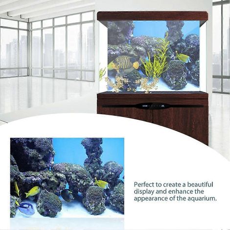 Poster sous-marin décoratif pour aquarium, motif corail, 61 x 30 cm (1/3)