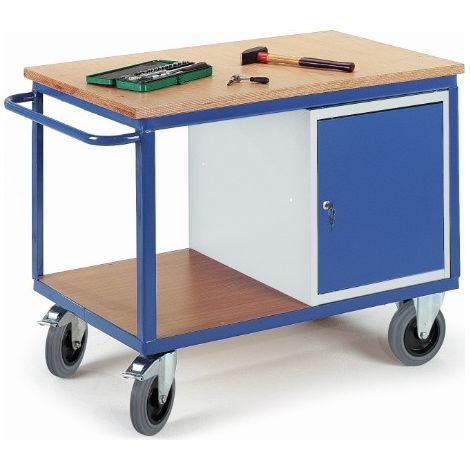 Rollcart Werkstattwagen mit Stahlschrank 600kg Tragkraft