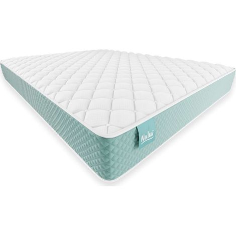 Nalui Colchón Viscoelástico 67x180x15cm Aguamarina One 20 Firmeza Media-Alta y Grosor 21cm. Tejido 3D y Multicapa 8 Airsoftpro, Fabricado en España (1/5)