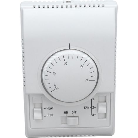 Thermostat de climatisation centrale Commutateur de commande mécanique à 2 voies Conditionneur 110-220 V (1/5)