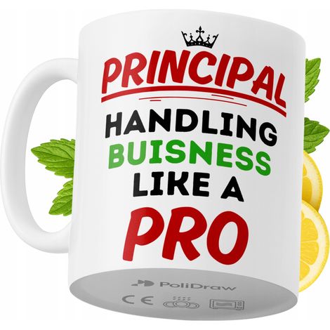 Lustige Tasse für Schulleiter – Kaffee- oder Teetasse mit witzigem Textdesign – ideal für Geburtstage, Namenstage, Feiertage und besondere Anlässe. Hochwertige Tasse für Zuhause, Büro und Arbeit. Farb