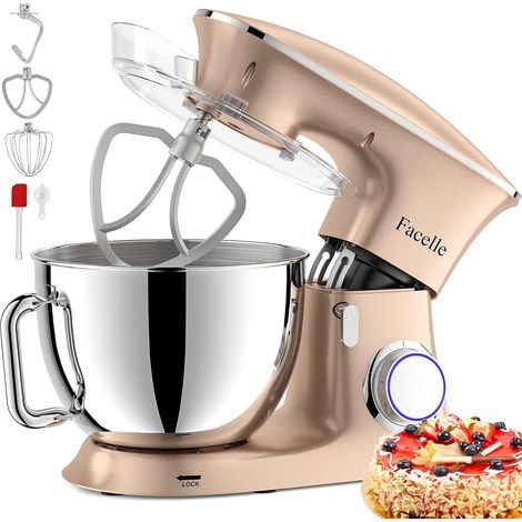 Robot Patissier 2000 W 8.5 L Easy Food Processor Multifunctional Powerful Mixing Machine on Scope, with Beater, Whisk, Kneader Hook, 6 Speed, Multi-Function Pastry Robot (1/5)
