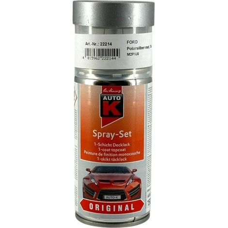 Bombe de peinture carrosserie - Ford - Polarsilber 74 - M2P/U0 - 150 ml - Auto K