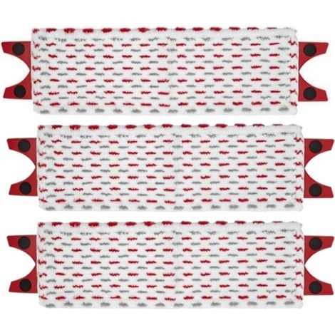 Vileda - Recharge UltraMax 2en1 - Serpillière Innovante en Microfibre pour Nettoyeur Sol Performant - Fibres Rouges et Grises - Serpillière pour Balai Plat UltraMax et 1.2 Spray - x1 (1/5)