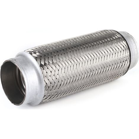 Accessoires de voiture de Tube de réparation de Joint de Flexi de tuyau Flexible d'échappement d'acier inoxydable55x200mm (1/5)