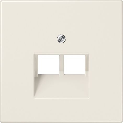 Jung Abdeckung UAE-/IAE-/ISDN-Steckdose LS 990, LS design, LS plus Creme-Weiß LS969-2UA 1 St.