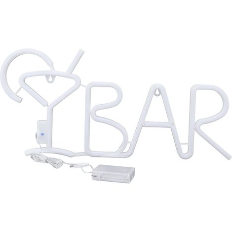 Lampe néon BAR LED, enseigne lumineuse à 8 modes d'éclairage avec télécommande pour bar à domicile et fêtes d'anniversaire - Type 5 (1/5)