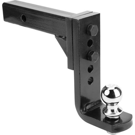 Attelage De Barre De Remorquage À Hauteur Réglable À 5 Trous, Support De Chute De 50MM Ou 2 Pouces, Capuchon De Boule 4000 KG, Remorque RV Camping-Car Caravane, Pièces Accessoires (1/5)