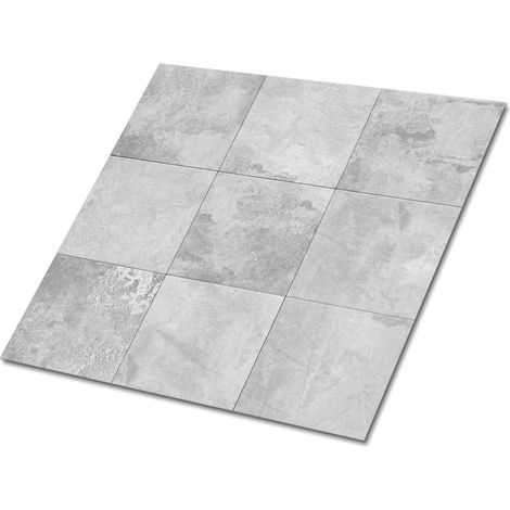 Carreaux autocollants PVC, Carrelage PVC adhésif - 30x30cm - Kit de 9 - Patchwork De Béton, Stickers carrelage carreaux (1/5)
