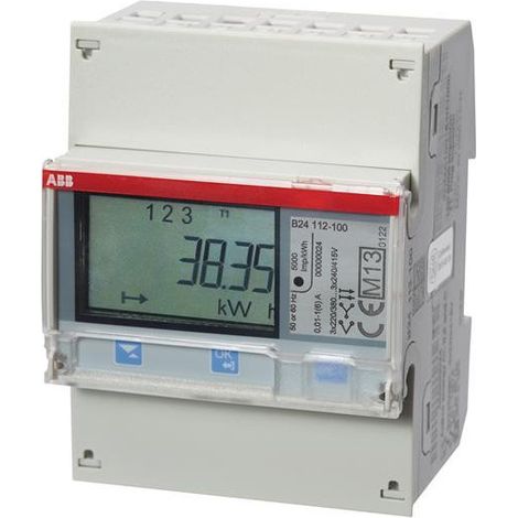 Abb Compteur d'énergie triphasé acier 70 mm (1/4)