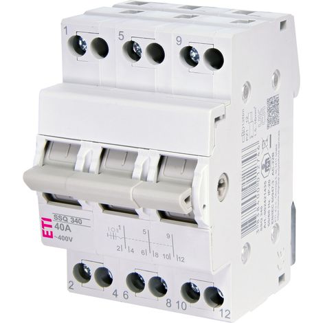 Generador de red de interruptores modulares I-O-II 40A trifásico SSQ 340 (1/4)
