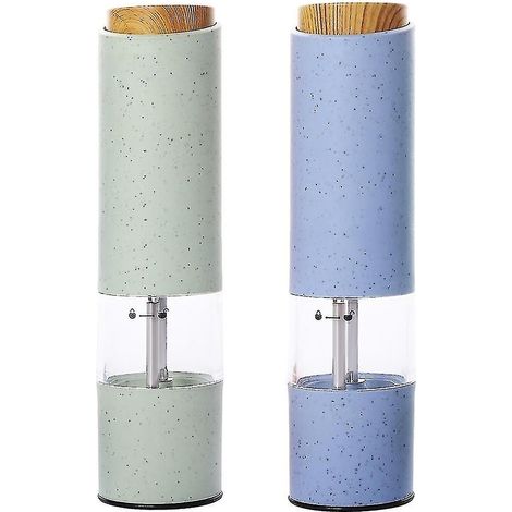 molinillos de pimienta, molinillo automático, fibra de trigo, núcleo de cerámica, cocina (1/5)