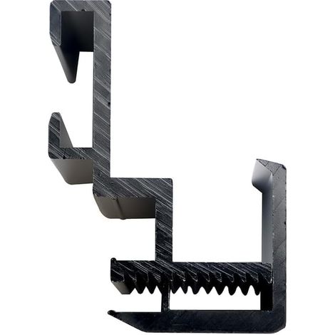 Pince de fixation pour micro-onduleur, montage arrière pour cadres de panneaux solaires 28–50 mm, compatible avec toutes les marques courantes de micro-onduleurs, inox (1/5)