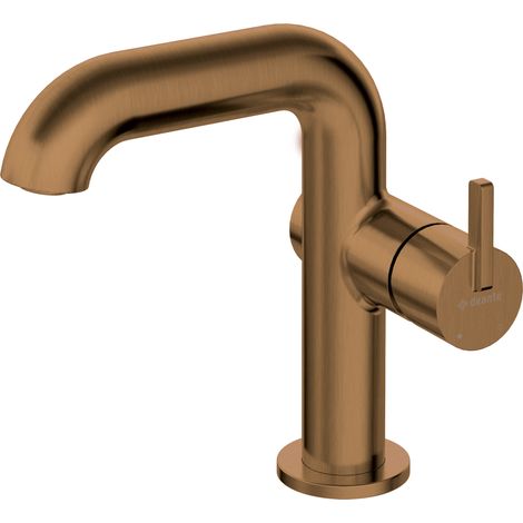 Deante Robinet de lavabo Sila - Finition en bronze brossé - Élégance et fonctionnalité - Design moderne