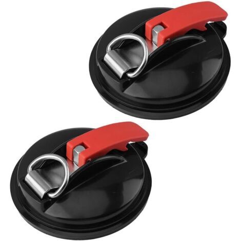2 pièces d'ancrage à ventouse robuste, ventouse d'arrimage de camping, ancre à ventouse sous vide, clips multifonctionnels d'arrimage pour piège de camping de voiture (1/5)