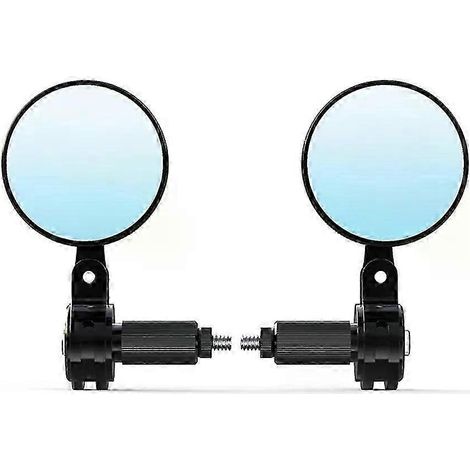 Motorrad-Rückspiegel für Lenker, Retro-Rundspiegel, blau, blendfrei, passend für KTM DUKE, Suzuki, Honda, Kawasaki, Yamaha – JXLGV (1/5)
