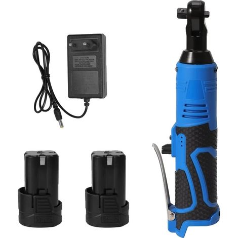 Llave de carraca inalámbrica, par de apriete de 200 Nm, 2 baterías incluidas, batería azul-2 (1/2)