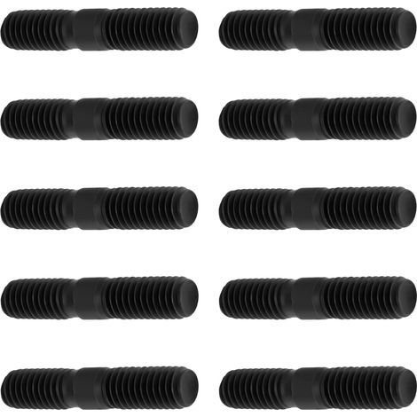 Lot de 10 Vis Doubles pour Collecteur D'échappement de Moto M6 X 30 Mm Compatible avec Maxi (1/5)