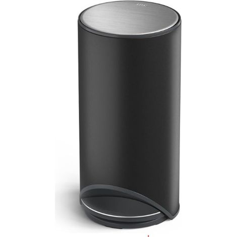 Joseph Joseph Arc Pedal Bin of 30L mit Innenfach Bags - Modernes Design in Schwarz Charcoal, ideal für kleine Räume