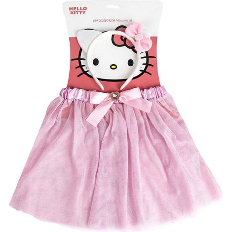 Hello Kitty Tutu mit Kopfschmuck 2 Tlg.- Kostüm zubehör für Kinder (1/5)