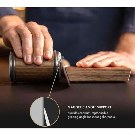 Aiguiseur à roulettes pour couteaux de cuisineDiamants industriels 15° et 20°Système d'affûtage précisRésultats immédiats