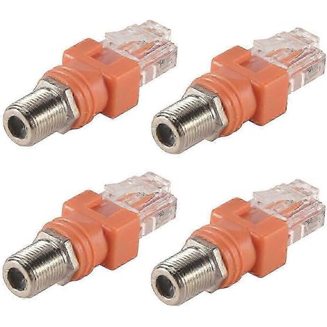 Adaptateur coaxial vers Ethernet, convertisseur coaxial femelle vers RJ45 mâle (1/5)