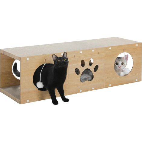 Griffoir pour Chat, Griffoir à Gratter en Carton Ondulé Multifonction 2 en 1, Robuste (1/5)